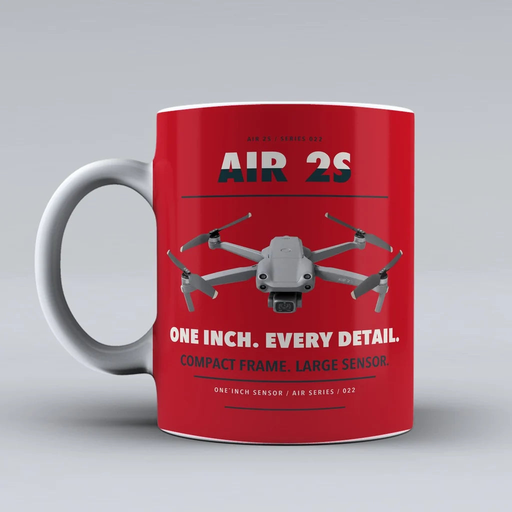 Air 2S Mug design on red dji