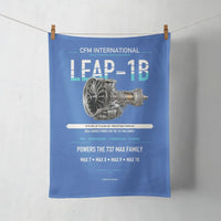 Thumbnail for CFM LEAP-1B design on blue towel