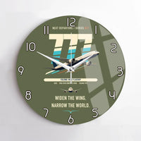 Thumbnail for Boeing 777-9 design on green army no frame wall clock