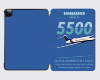 Thumbnail for Bombardier Global 5500 design on blue ipad tablet case