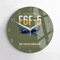 Thumbnail for F6F-5 Hellcat design on green army no frame wall clock
