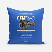 Thumbnail for CFM56-3 design on blue pillow