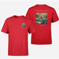 Thumbnail for VINTAGE G4146 - The Morning Mail Run - Double-Side T-Shirt design on red double side t shirt