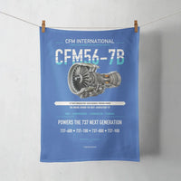 Thumbnail for CFM56-7B design on blue towel