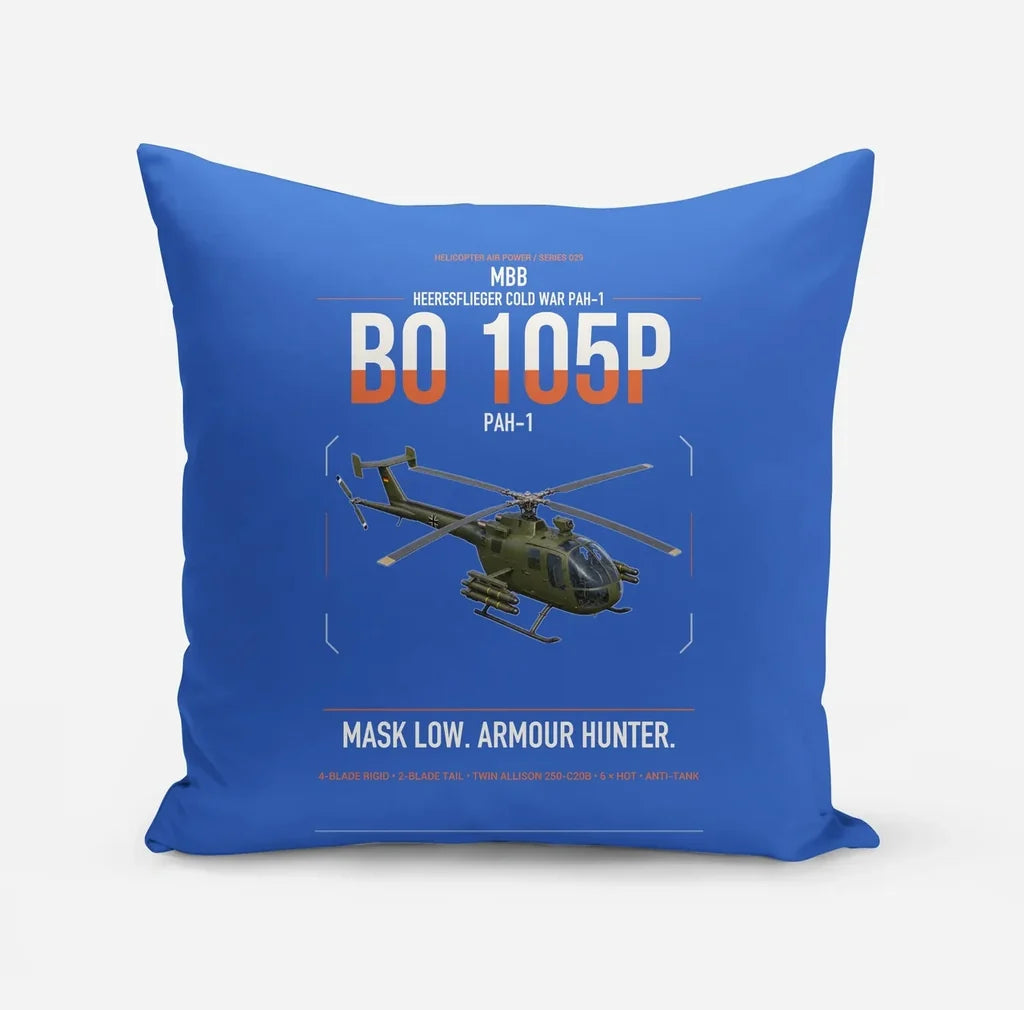 MBB BO 105P PAH-1 design on blue pillow