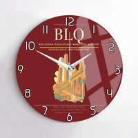 Thumbnail for Bologna Guglielmo Marconi Airport BLQ Wall-Clock No-Frame - Dark Red