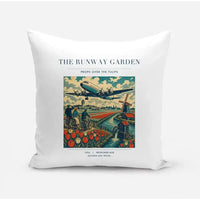 Thumbnail for VINTAGE G4089 - The Runway Garden - Designed Pillows design on white