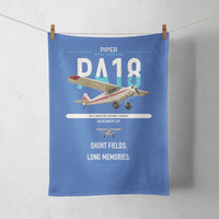 Thumbnail for Piper PA-18 Super Cub design on blue towel