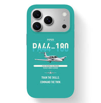 Thumbnail for Piper PA-44-180 Seminole design on turquoise magsafe iphone case, for iPhone 17 Pro