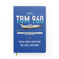 Thumbnail for Daher TBM 960 design on blue notebook