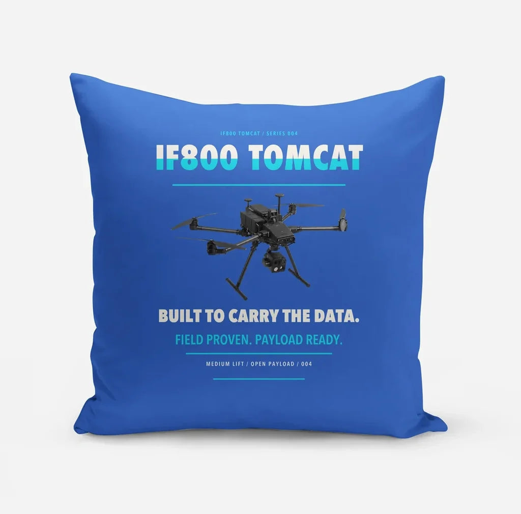 Inspired Flight IF800 Tomcat design on blue pillow
