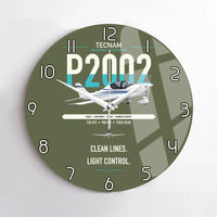 Thumbnail for Tecnam P2002 Sierra MkII design on green army no frame wall clock
