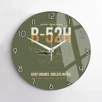 Thumbnail for B-52H Stratofortress design on green army no frame wall clock