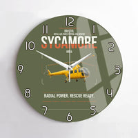 Thumbnail for Bristol Sycamore HR14 design on green army no frame wall clock