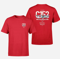 Thumbnail for Cessna 152 design on red t-shirt, double-side print