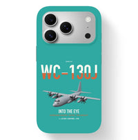 Thumbnail for WC-130J Hurricane Hunter design on turquoise magsafe iphone case, for iPhone 17 Pro