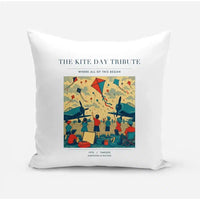 Thumbnail for VINTAGE G4434 - The Kite Day Tribute - Designed Pillows design on white