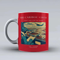 Thumbnail for VINTAGE G4198 - The Caribou Count - Ceramic Mug design on red