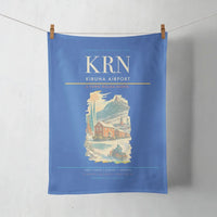 Thumbnail for Kiruna Airport (KRN) design on blue towel