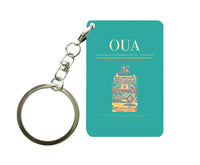 Thumbnail for Thomas Sankara International Airport OUA — Ouagadougou Key Chain design on turquoise key chain