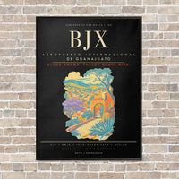 Thumbnail for Aeropuerto Internacional de Guanajuato BJX - Canvas Framed - Black