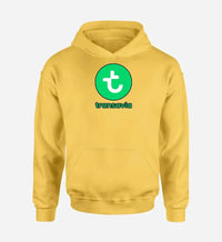 Thumbnail for Transavia France Airlines logo printed on yellow hoodie