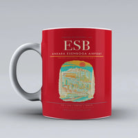 Thumbnail for Ankara Esenboga Airport ESB Mug - Red
