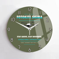 Thumbnail for Fotokite Sigma design on green army no frame wall clock