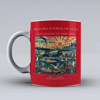 Thumbnail for VINTAGE G4411 - The Dawn Patrol Of Gulls - Ceramic Mug design on red