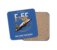 Thumbnail for F-5E Tiger II design on blue 1 piece coaster