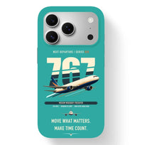Thumbnail for Boeing 767-300F design on turquoise magsafe iphone case