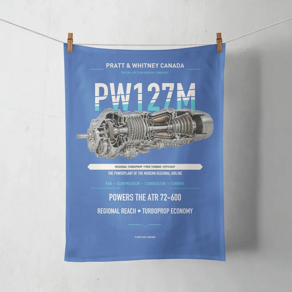 PW127M design on blue towel