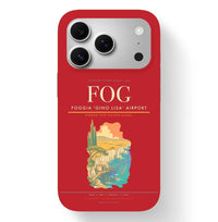 Thumbnail for Foggia Airport (FOG) design on red iPhone 17 Pro MagSafe case