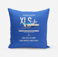 Thumbnail for Cessna Citation XLSPlus design on blue pillow
