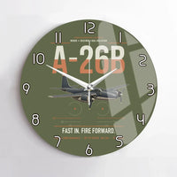 Thumbnail for A-26B Invader design on green army no frame wall clock