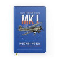 Thumbnail for Fairey Swordfish Mk I design on blue notebook