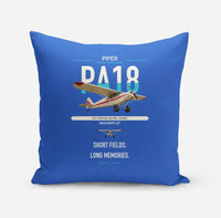 Thumbnail for Piper PA-18 Super Cub design on blue pillow