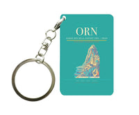 Thumbnail for Ahmed Ben Bella Airport ORN — Oran Key Chain design on turquoise key chain