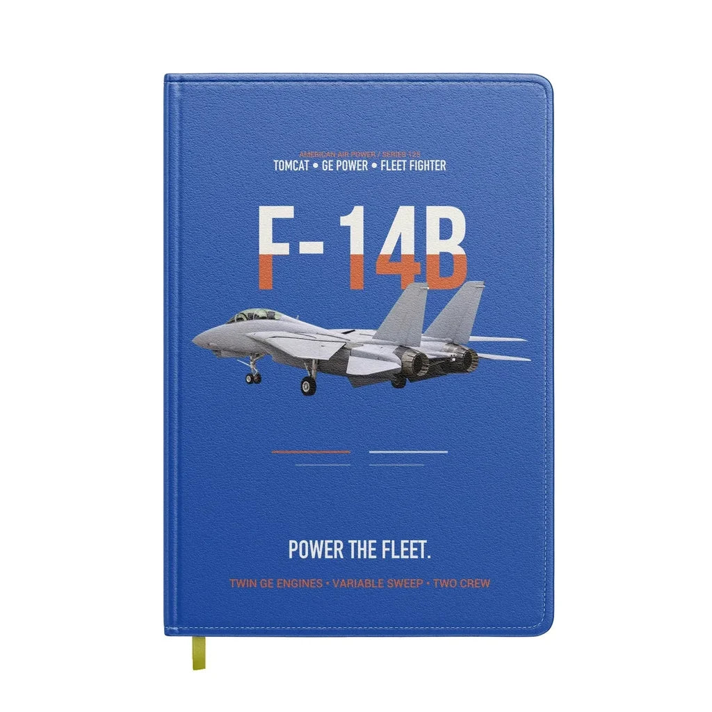 F-14B Tomcat Power The Fleet design on blue notebook