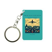 Thumbnail for VINTAGE G4303 - The Runway Light River - Designed Key Chain design on turquoise