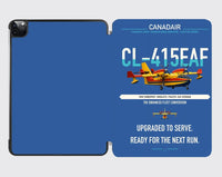 Thumbnail for Canadair CL-415EAF design on blue ipad tablet case