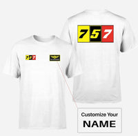Thumbnail for Flat Colourful 757 Designed Double-Side T-Shirts - view 15