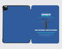 Thumbnail for Ascent AeroSystems Spirit design on blue ipad tablet case