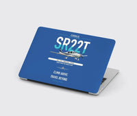 Thumbnail for Cirrus SR22T design on blue MacBook case