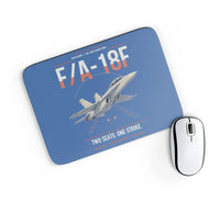 Thumbnail for F-A-18F Super Hornet design on blue rectangle mouse pad