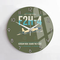Thumbnail for F2H-4 Banshee design on green army no frame wall clock