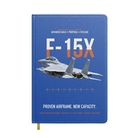 Thumbnail for F-15X Advanced Eagle Proposal Proven Airframe New Capacity design on blue notebook