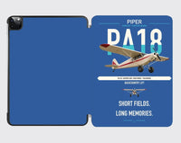 Thumbnail for Piper PA-18 Super Cub design on blue ipad tablet case
