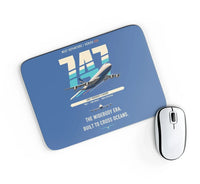 Thumbnail for Boeing 747-200B design on blue rectangle mouse pad