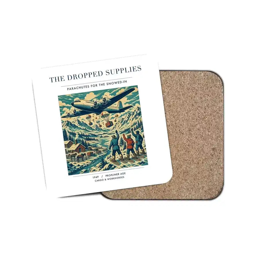 The Dropped Supplies - Designed Coasters design on white 1-piece